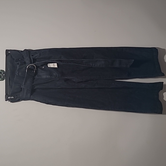 Express sz 00 paperbag waist jeans with belt new WJ39 - Picture 1 of 5